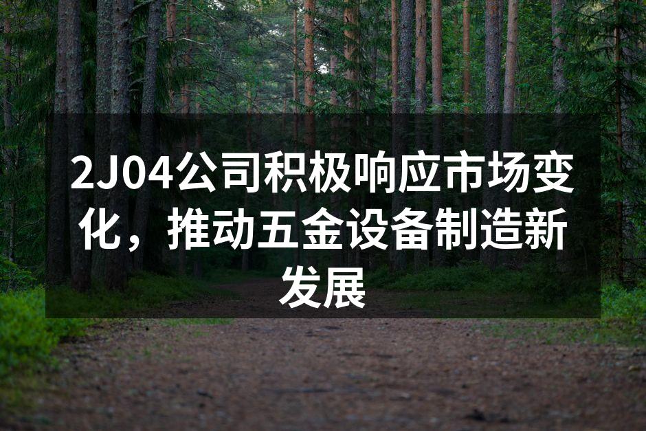 2J04公司积极响应市场变化,推动五金设备制造新发展